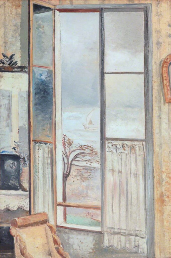 Riviera Window, Cros De Cagnes (1926) - Paul Nash Tablo