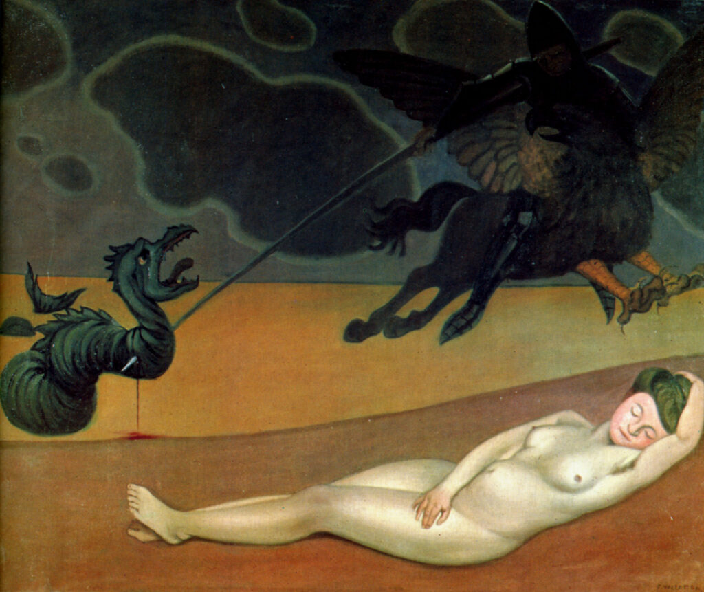 Roger delivering Angelica (1907) - Félix Vallotton Tablo