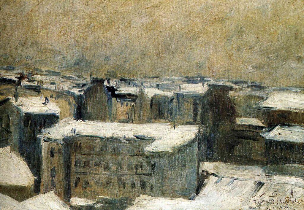 Roofs of Paris (1900) - Francis Picabia Tablo