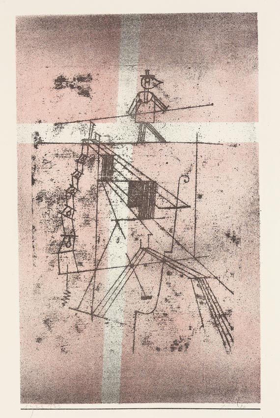 Rope dancer (1923) – Paul Klee Tablo