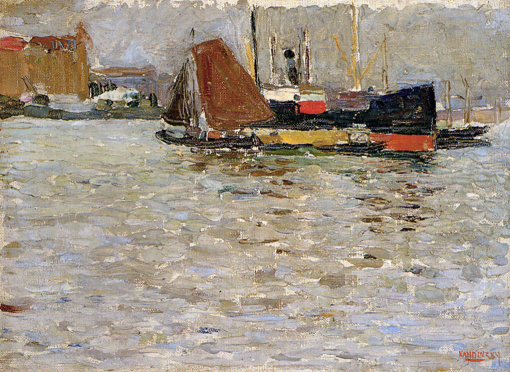 Rotterdam sun (1906) - Wassily Kandinsky Tablo