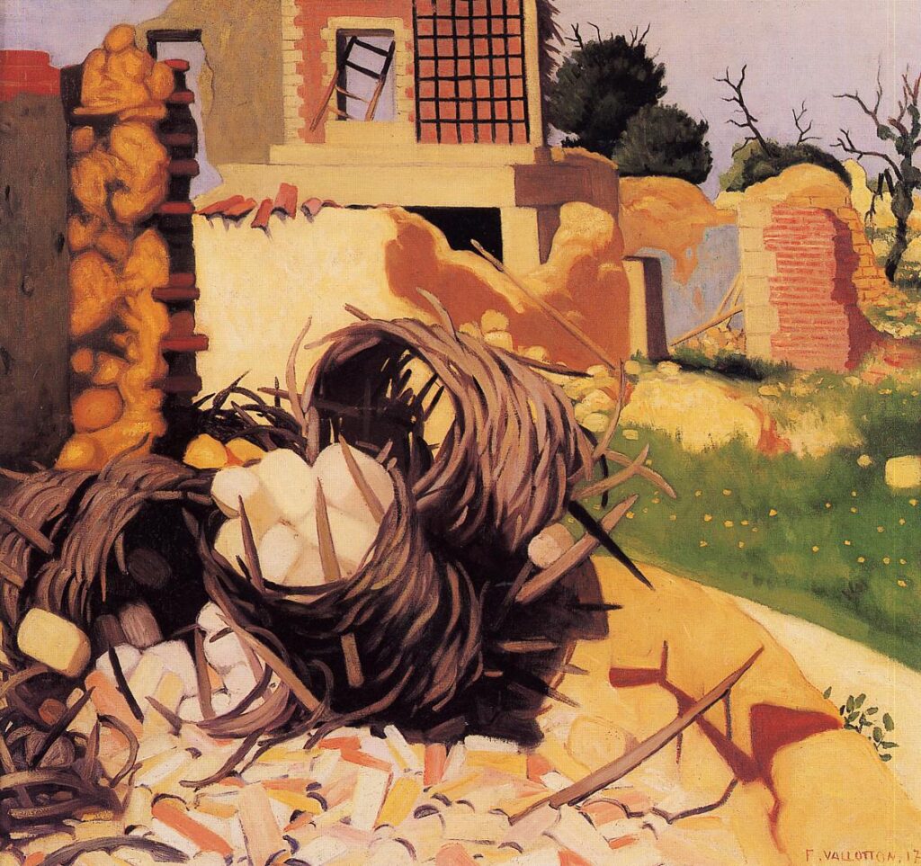 Ruins at Souain (1917) - Félix Vallotton Tablo