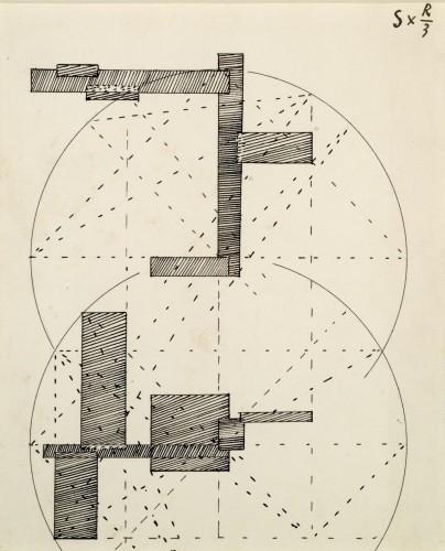 S x R3 (Construction pour une sculpture) (1936) – Georges Vantongerloo Tablo
