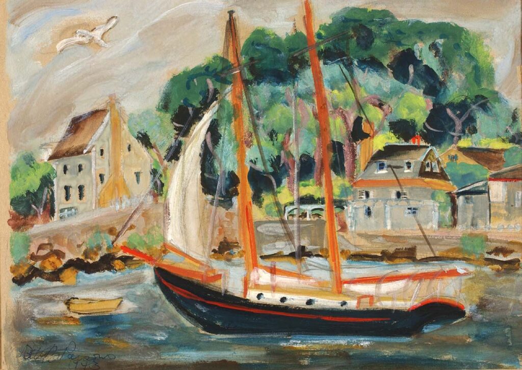 Sailboat, Rockport – Betty Parsons Tablo