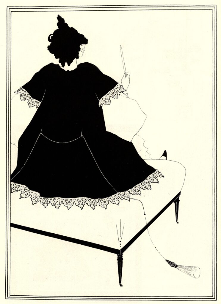 Salome on Settle (1894) - Aubrey Beardsley Tablo