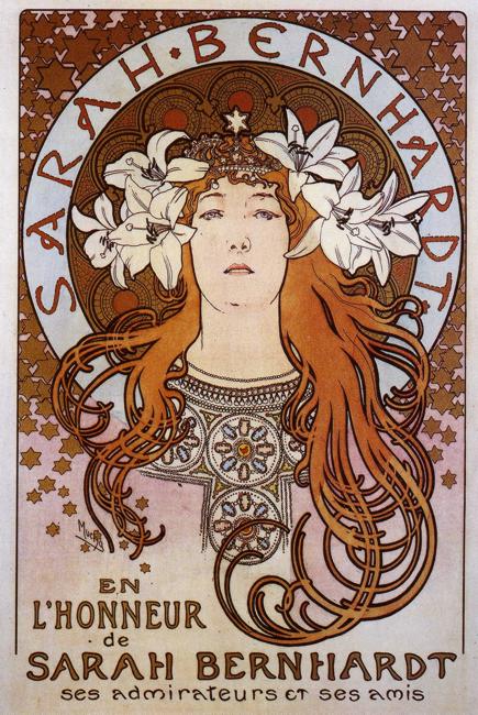 Sarah Bernhardt (1896) – Alphonse Mucha Tablo