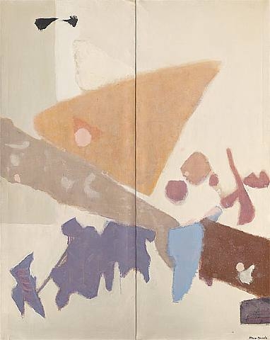 Screen I (diptych) (1955) – Kenzo Okada Tablo