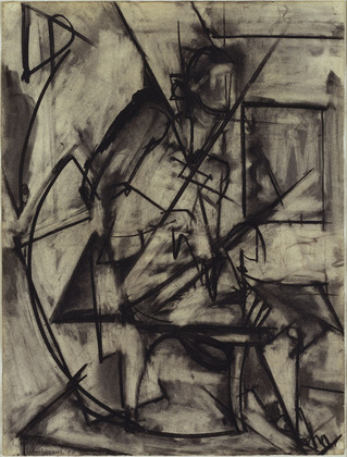 Seated Nude (1940) – Lee Krasner Tablo