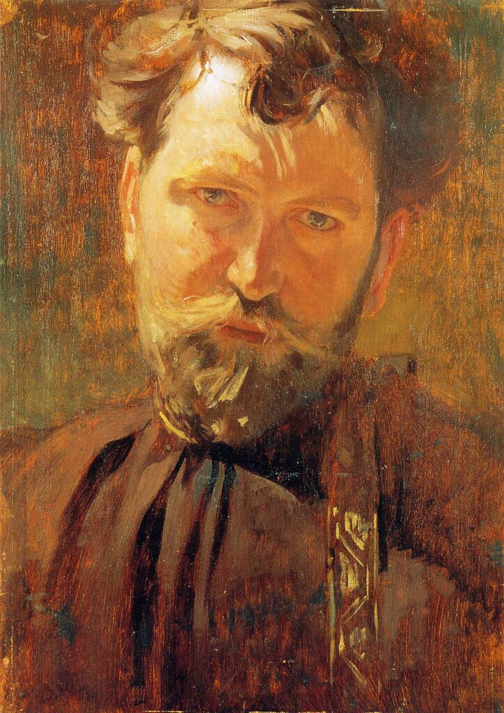Self Portrait (1899) - Alphonse Mucha Tablo
