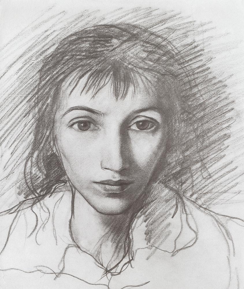 Self portrait (1900) – Zinaida Serebriakova Tablo