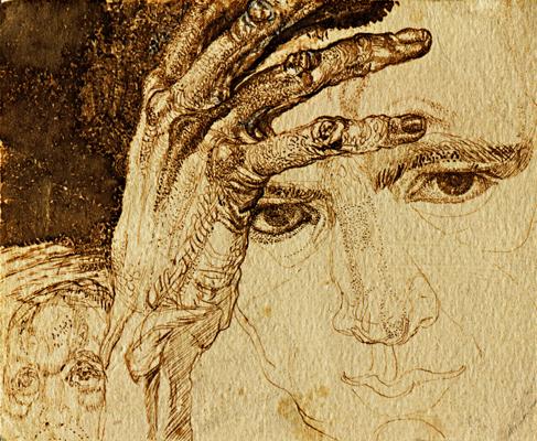 Self portrait (1911) – Pavel Filonov Tablo