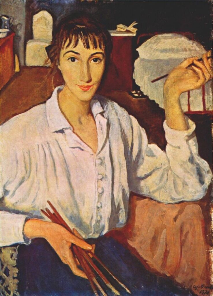 Self portrait (1921) – Zinaida Serebriakova Tablo