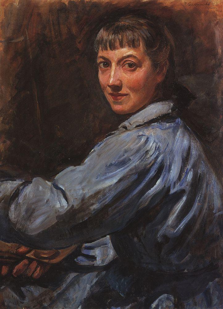 Self portrait (1946) – Zinaida Serebriakova Tablo