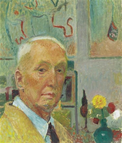 Self portrait (1954) – Cuno Amiet Tablo