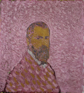 Self portrait in Rose (1907) – Cuno Amiet Tablo