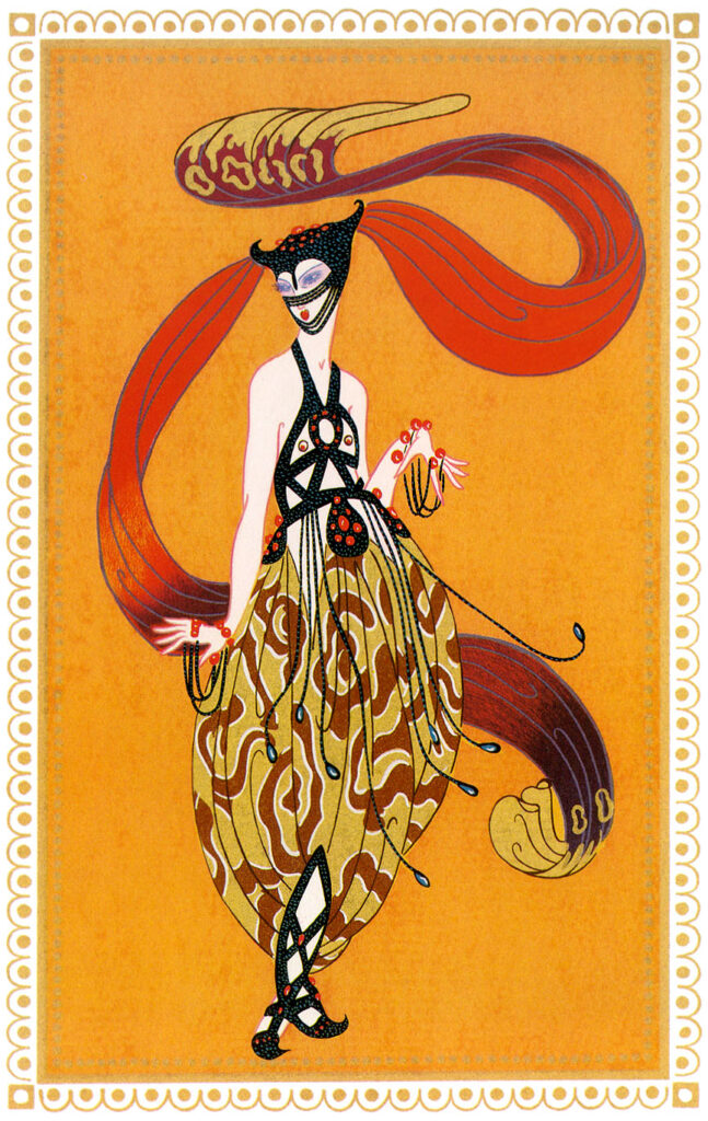 Sheerazade 7 - Erté Tablo