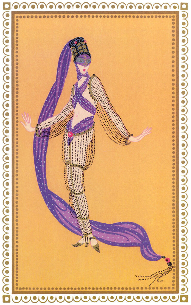Sheerazade, A Thousand and Second Night - Erté Tablo