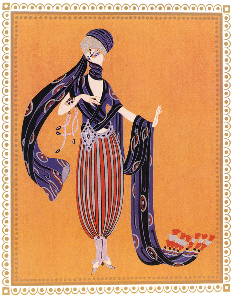 Sheerazade, Calyph's Concubine - Erté Tablo