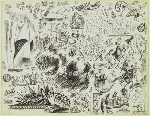 Sheet of Studies (1941) – Jackson Pollock Tablo