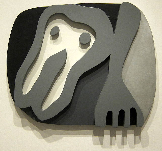 Shirt Front and Fork (1922) – Jean Arp Tablo