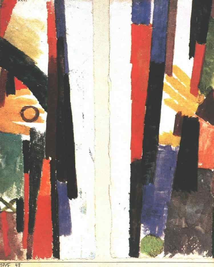 Side Panels for ‘Anatomy of Aphrodite’ (1915) – Paul Klee Tablo