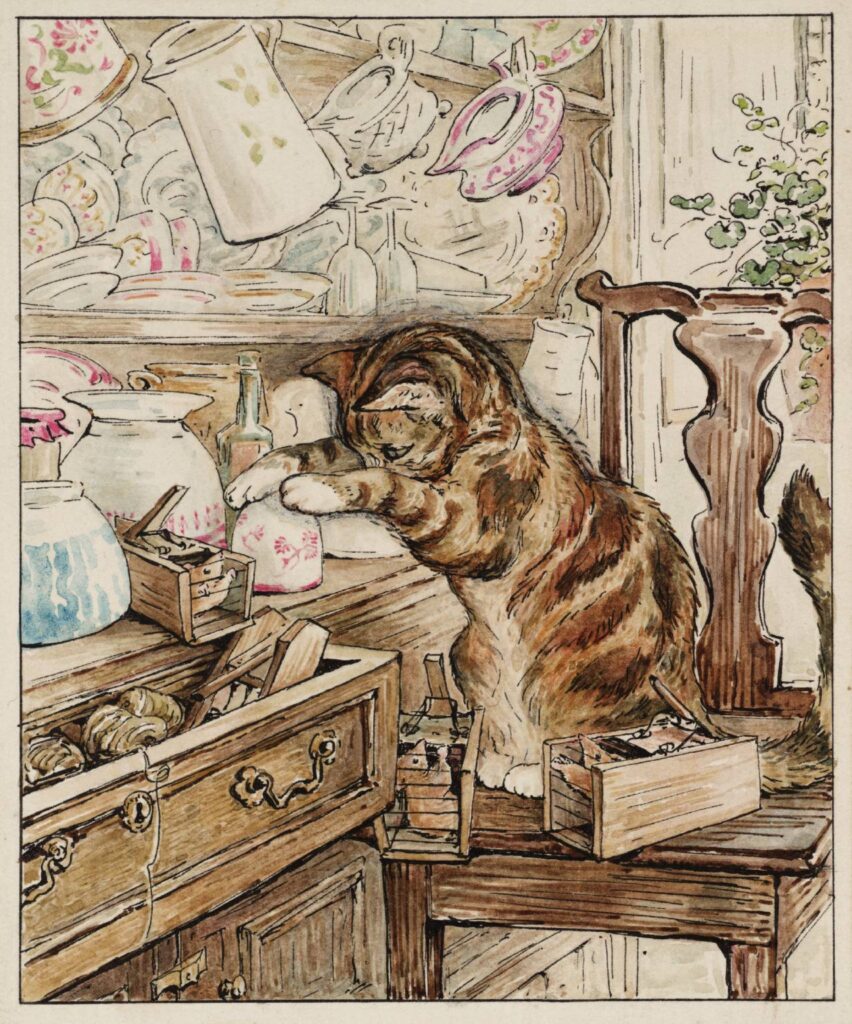 Simpkin Housekeeping (1902) - Beatrix Potter Tablo