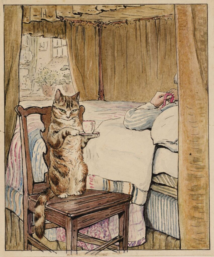 Simpkin at the Tailor’s Bedside (1902) - Beatrix Potter Tablo