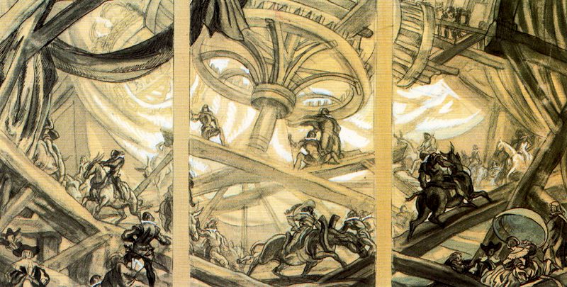 Sketch of decoration for the ceiling of The Royal Mint of Spain – Carlos Sáenz de Tejada Tablo