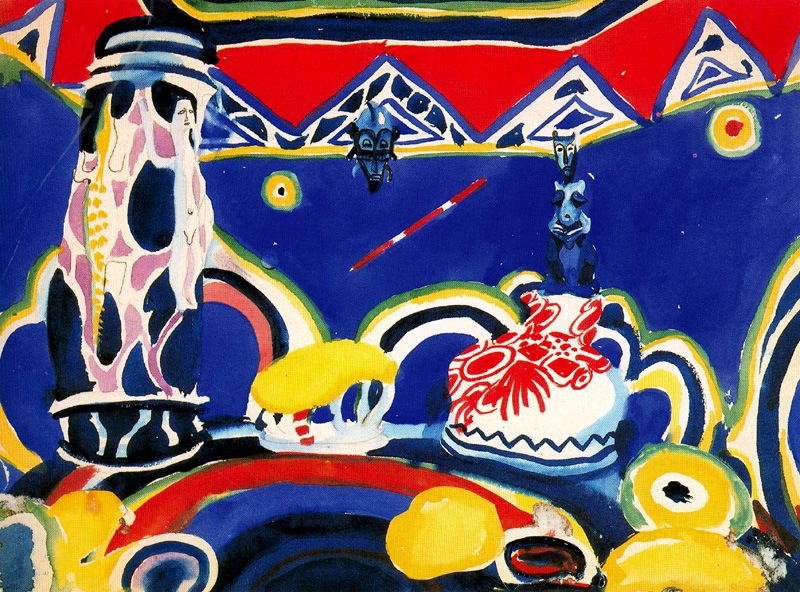 Sketch of decoration for the hall of the study of H. de la Mata (1920) – Carlos Sáenz de Tejada Tablo