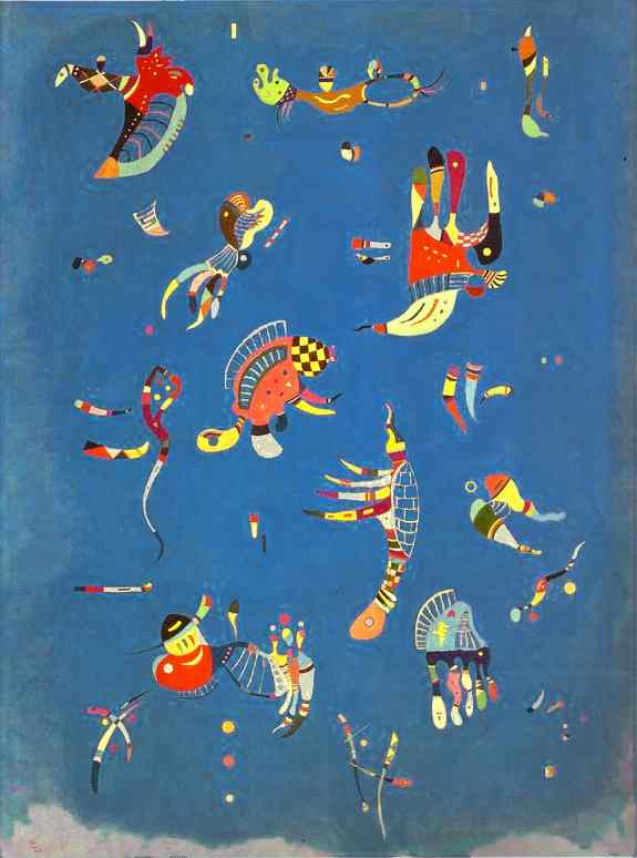 Sky Blue (1940) – Wassily Kandinsky Tablo