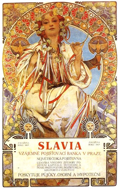 Slavia (1896) – Alphonse Mucha Tablo