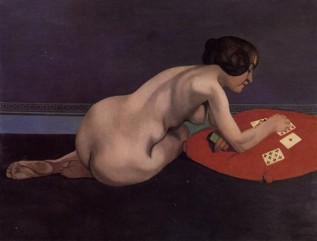 Solitaire (also known as Nude Playing Cards) (1912) – Félix Vallotton Tablo