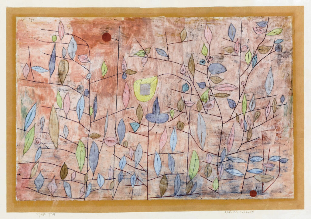 Sparse foliage (1934) - Paul Klee Tablo