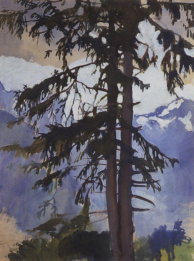 Spruce (1914) – Zinaida Serebriakova Tablo