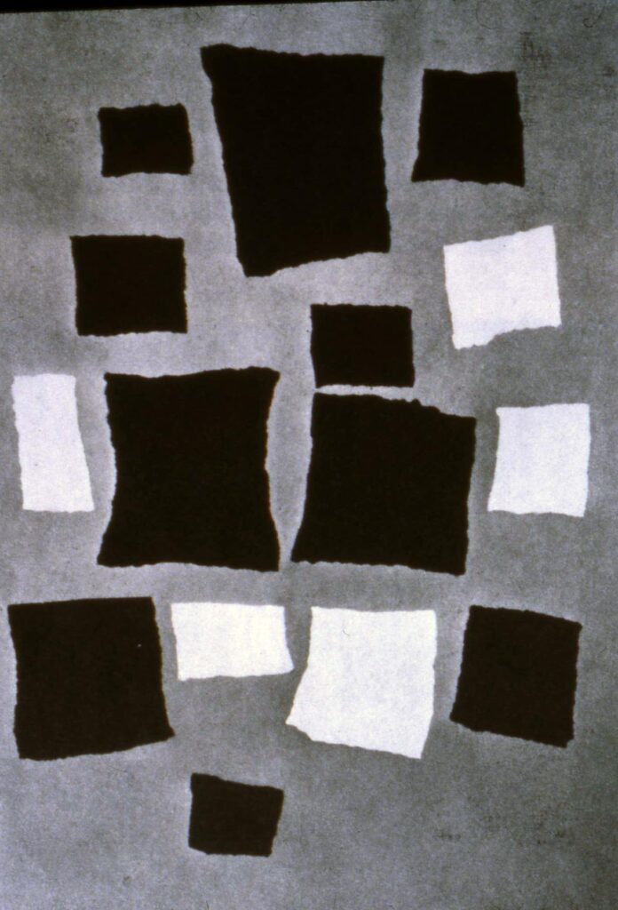 Squares or Rectangles Arranged According to the Laws of Chance (1916) - Jean Arp Tablo
