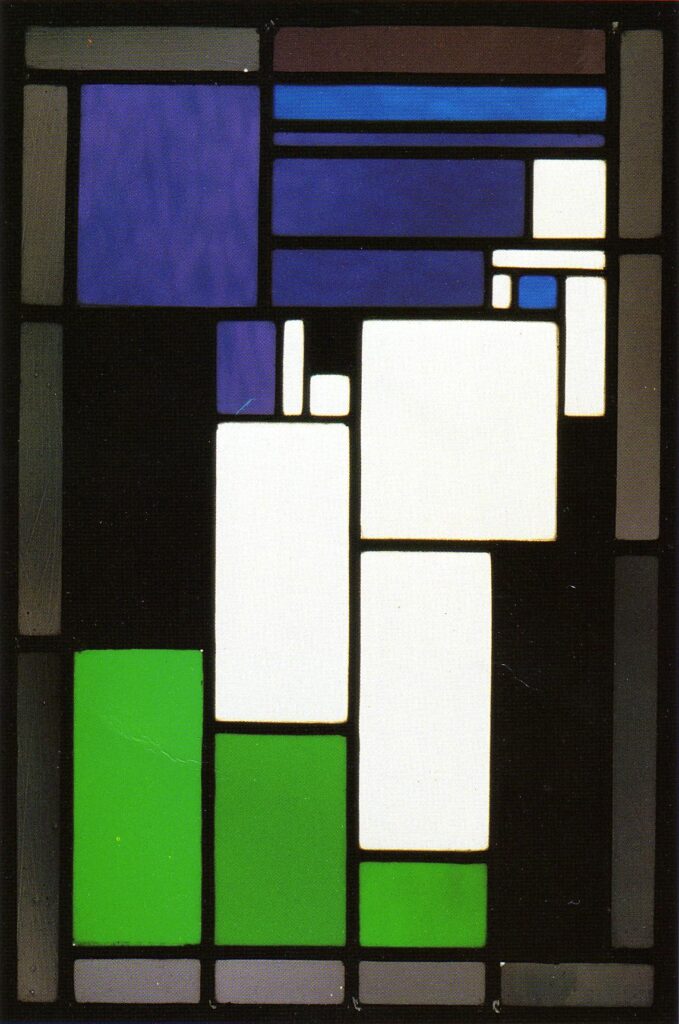 Stained glass composition Woman (1917) - Theo van Doesburg Tablo