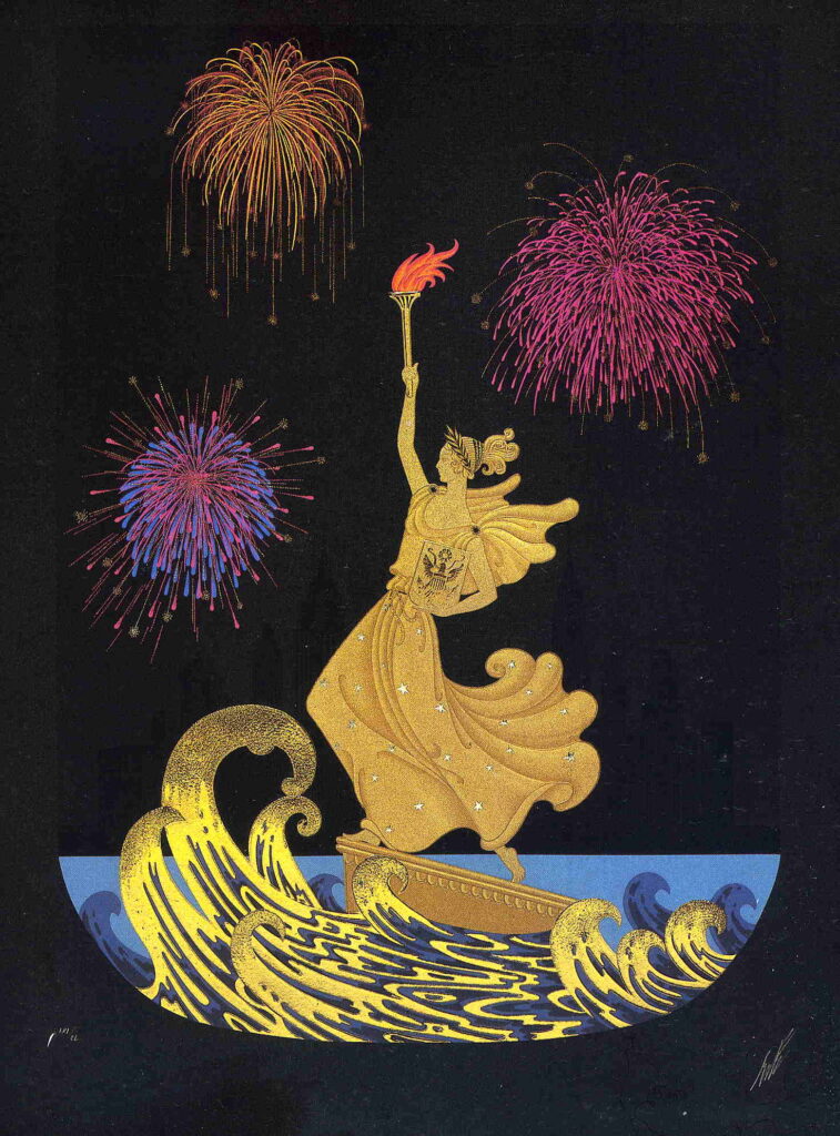 Statue of Liberty - Erté Tablo