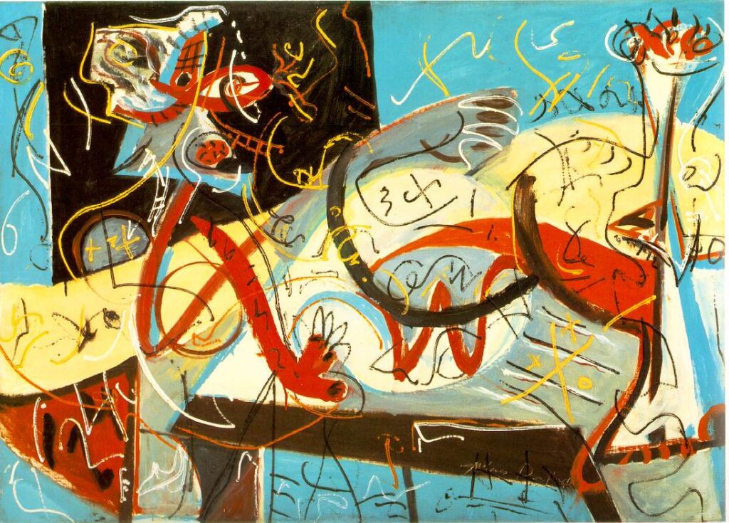 Stenographic Figure (1942) – Jackson Pollock Tablo