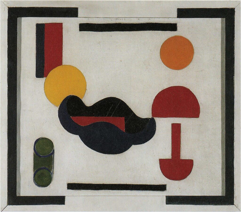 Still Life (Composition V) (1916) – Theo van Doesburg Tablo