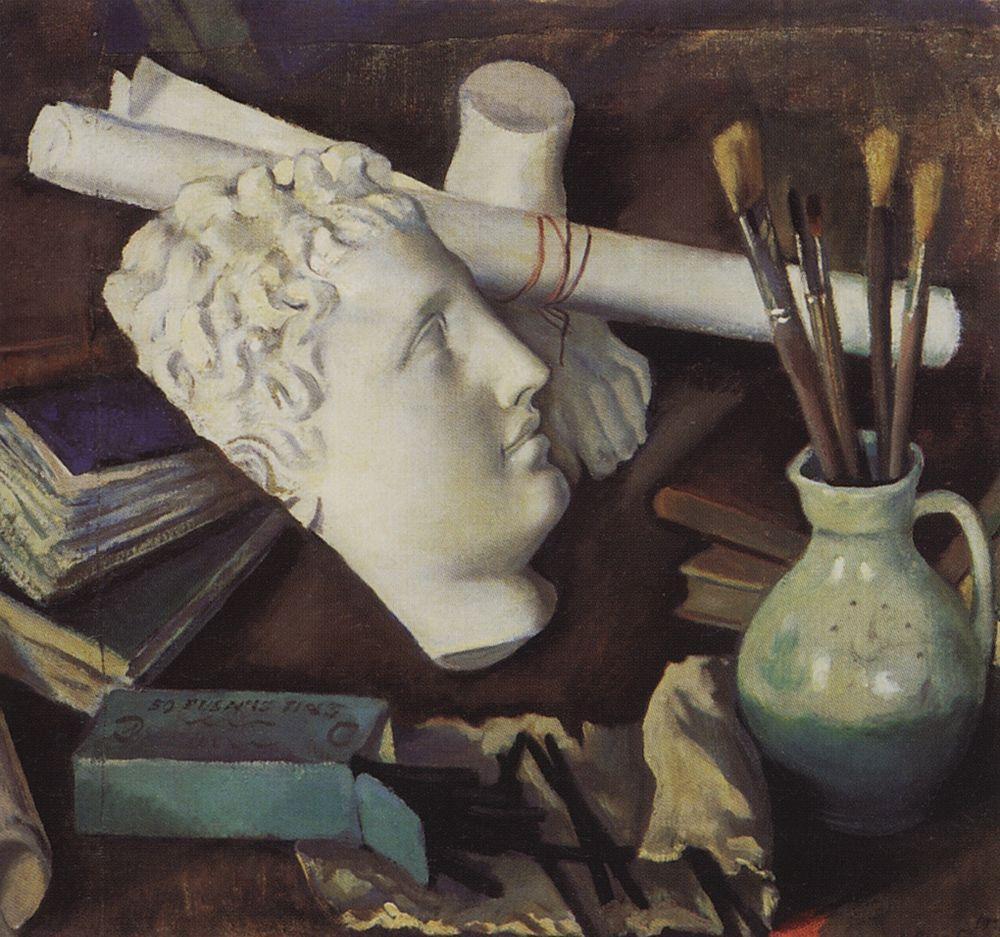 Still Life with Attributes of the Arts (1922) – Zinaida Serebriakova Tablo