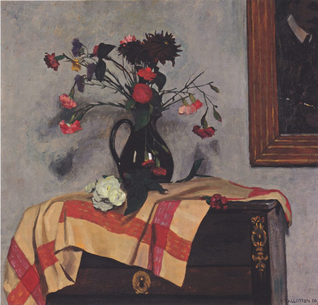 Still Life with Self portrait (1906) - Félix Vallotton Tablo