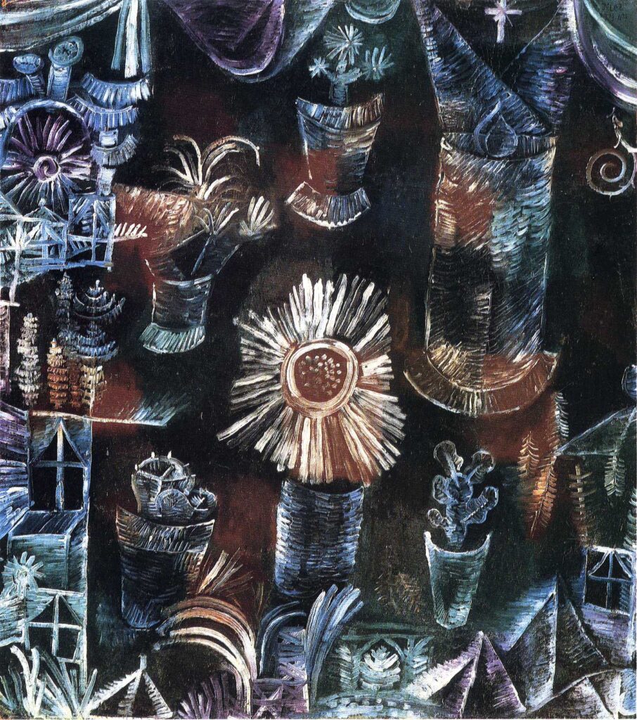 Still Life with Thistle Bloom (1919) – Paul Klee Tablo