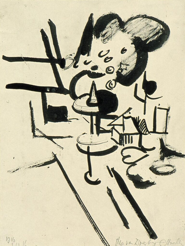 Still life - Theo van Doesburg Tablo