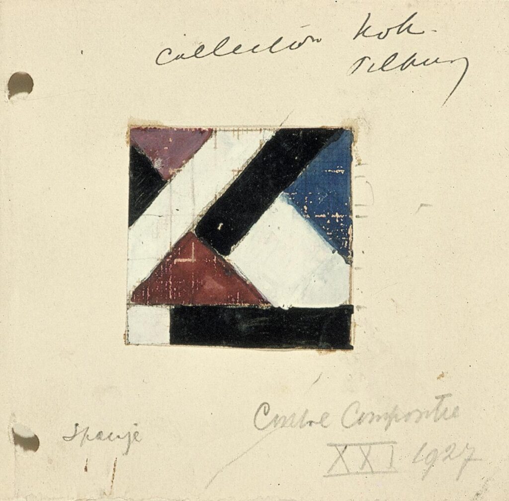 Studie voor Contra compositie XXI - Theo van Doesburg Tablo