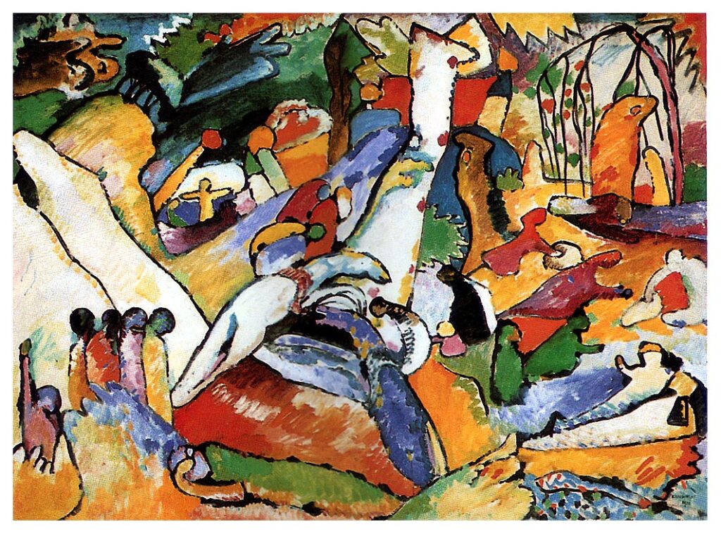 Study for Composition II (1910) - Wassily Kandinsky Tablo