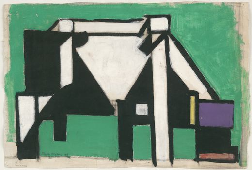 Study for Composition VIII (The Cow) (1918) – Theo van Doesburg Tablo