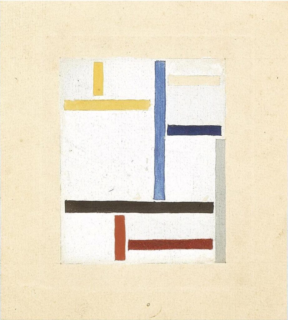 Study for Composition XXV (1923) - Theo van Doesburg Tablo