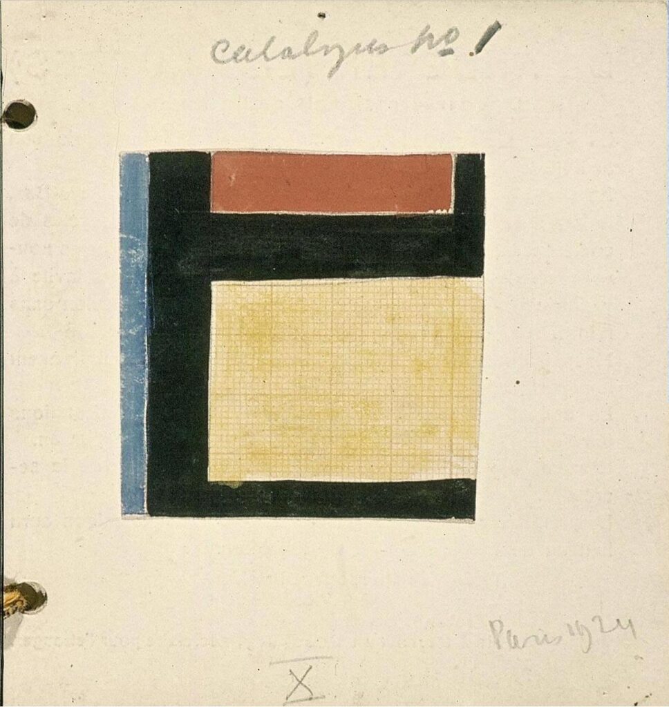 Study for Counter composition X (1924) - Theo van Doesburg Tablo