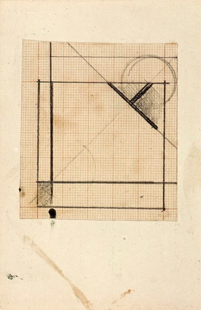 Study for Simultaneous compositions XXII - Theo van Doesburg Tablo