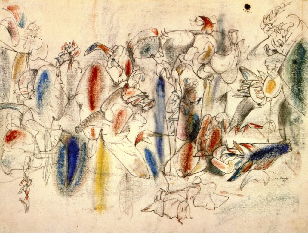 Study for The Liver is the Cock's Comb (1943) - Arshile Gorky Tablo